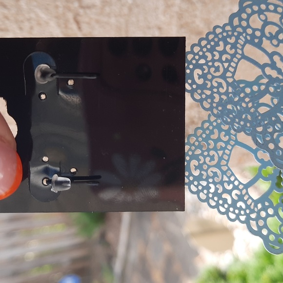 Colorful Lace Pattern Earrings (New) - Picture 3 of 7